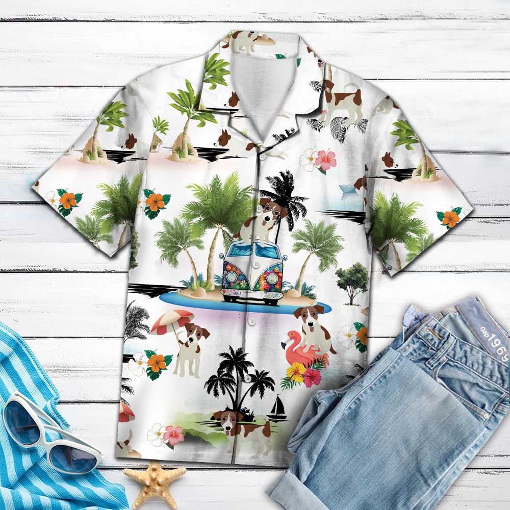 Jack Russell Terrier Vacation G5708- Hawaii Shirt