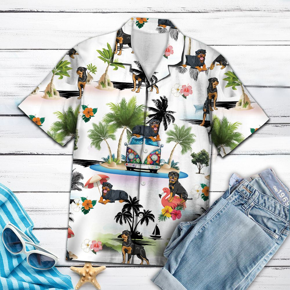 Rottweiler Vacation G5708- Hawaii Shirt