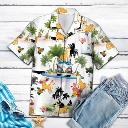 Shiba Inu Vacation G5708- Hawaii Shirt
