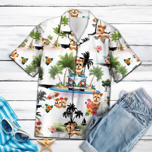 Yorkshire Terrier Vacation G5708- Hawaii Shirt