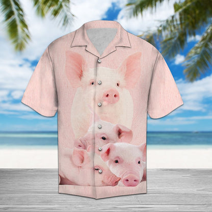Pig Great D0807 - Hawaii Shirt