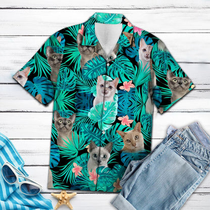 Tonkinese Green Tropical G5708- Hawaii Shirt