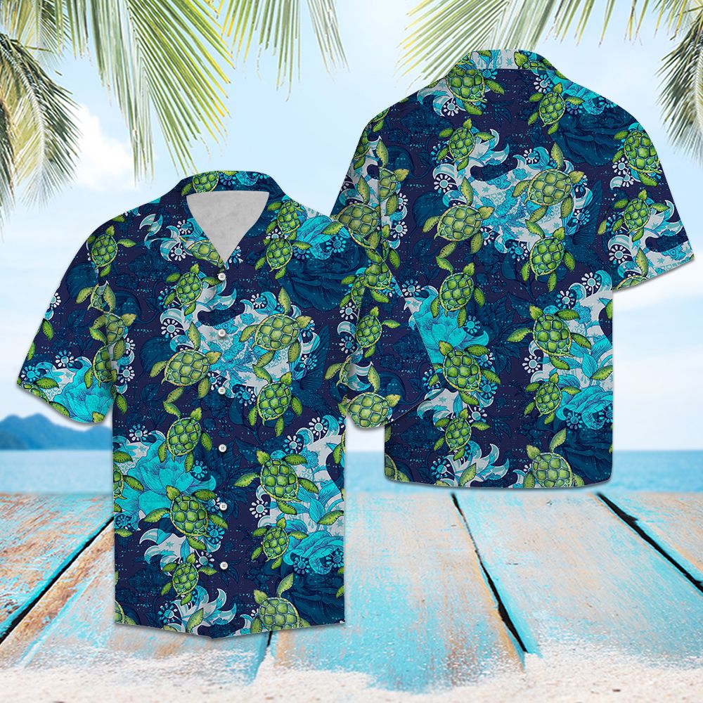 Turtle Flower Mandala T0807 - Hawaii Shirt