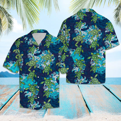 Turtle Flower Mandala T0807 - Hawaii Shirt