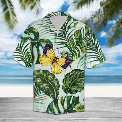 Butterfly Palm D0807 - Hawaii shirt
