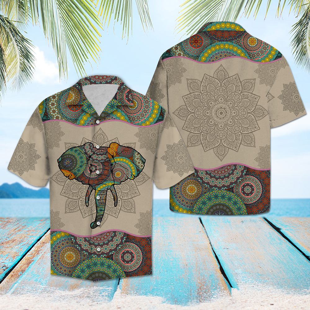 Elephant Mandala G5708- Hawaii Shirt