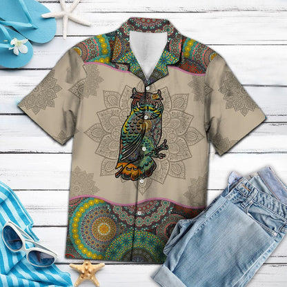 Owl Mandala G5708- Hawaii Shirt