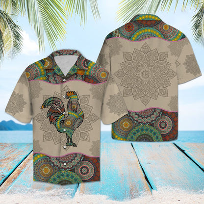 Rooster Mandala G5708- Hawaii Shirt