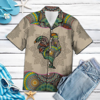 Rooster Mandala G5708- Hawaii Shirt