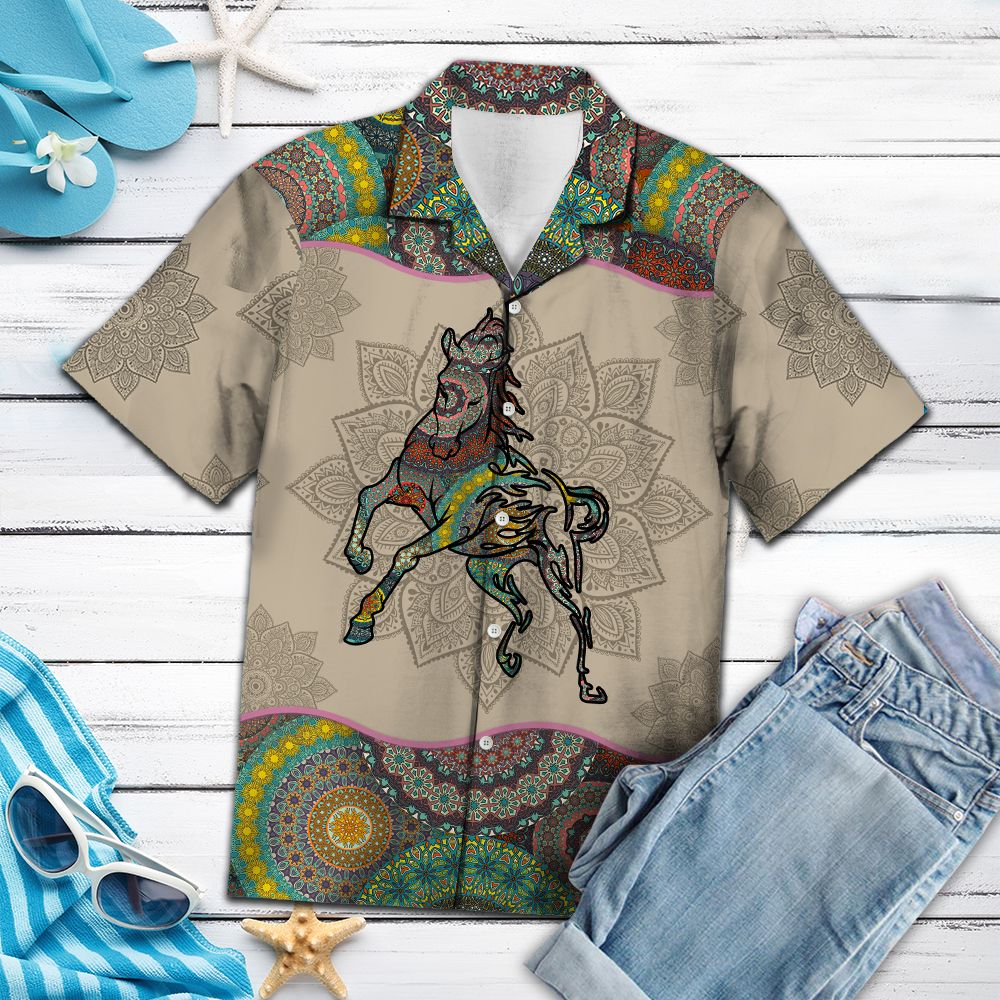 Horse Mandala G5708- Hawaii Shirt