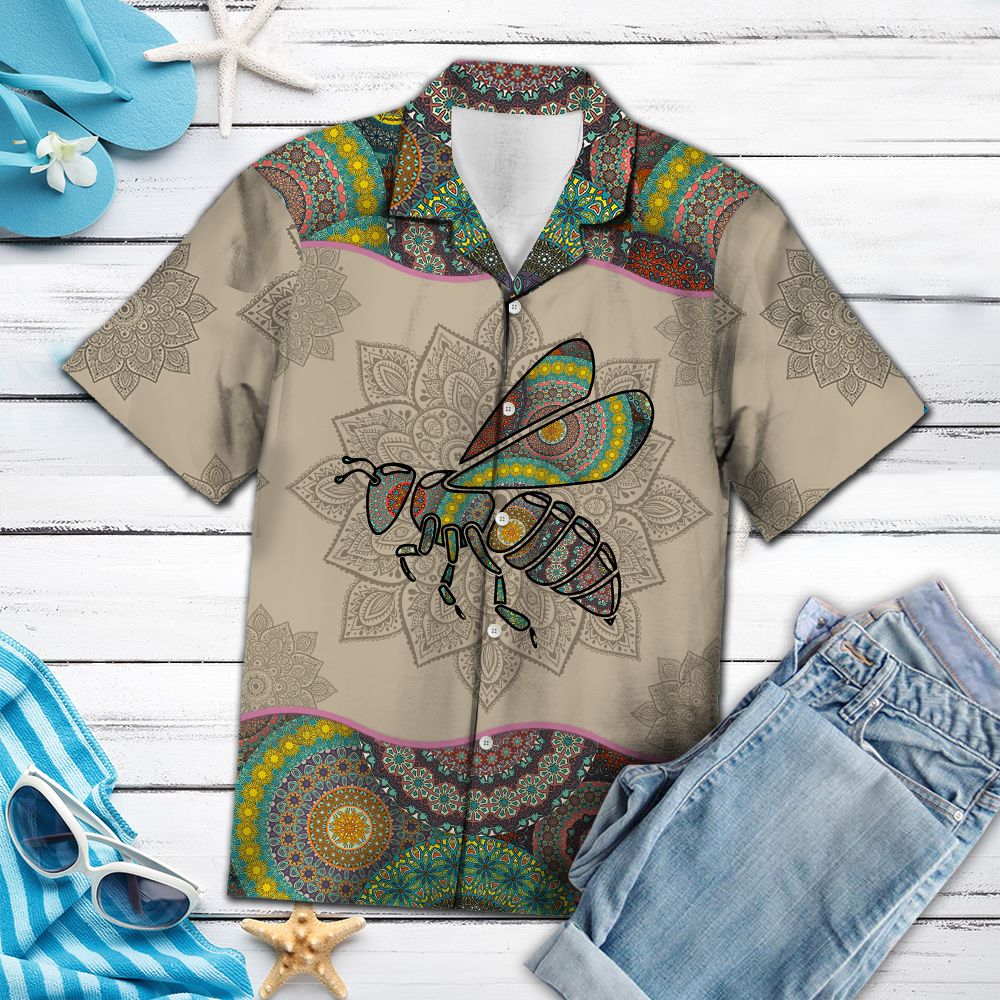 Bee Mandala G5708- Hawaii Shirt