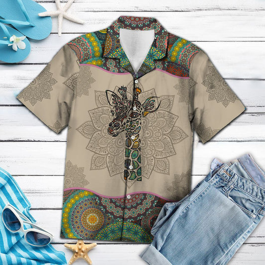 Giraffe Mandala G5708- Hawaii Shirt