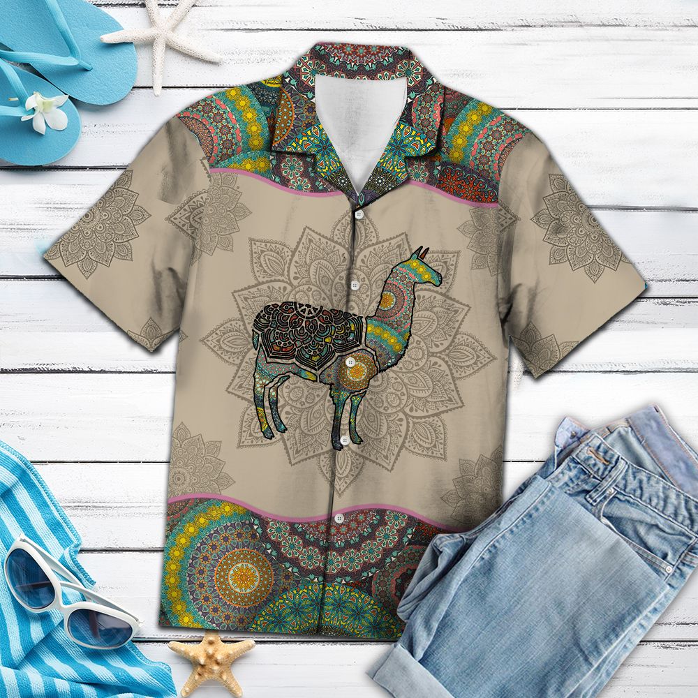 Llama Mandala G5708- Hawaii Shirt