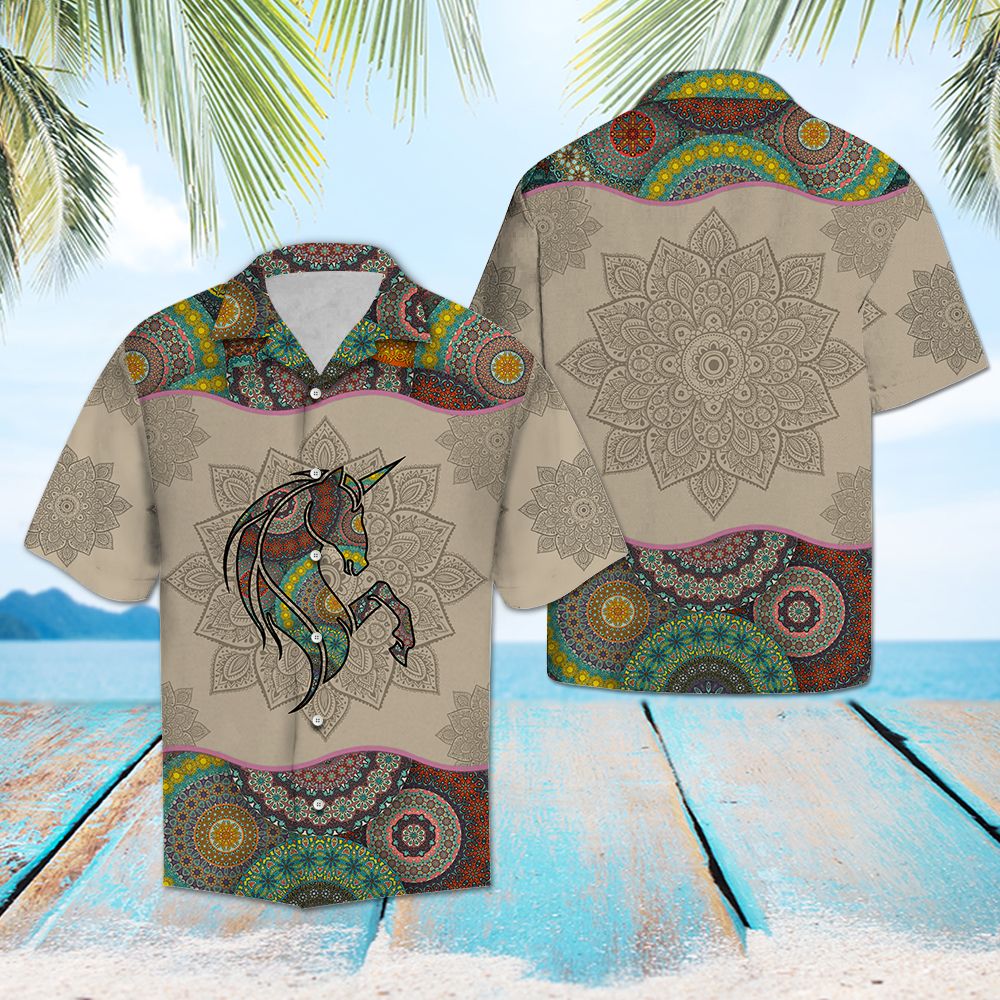 Unicorn Mandala G5708- Hawaii Shirt