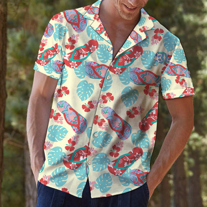 Flip-Flop Tropical Pattern D0807 - Hawaii Shirt