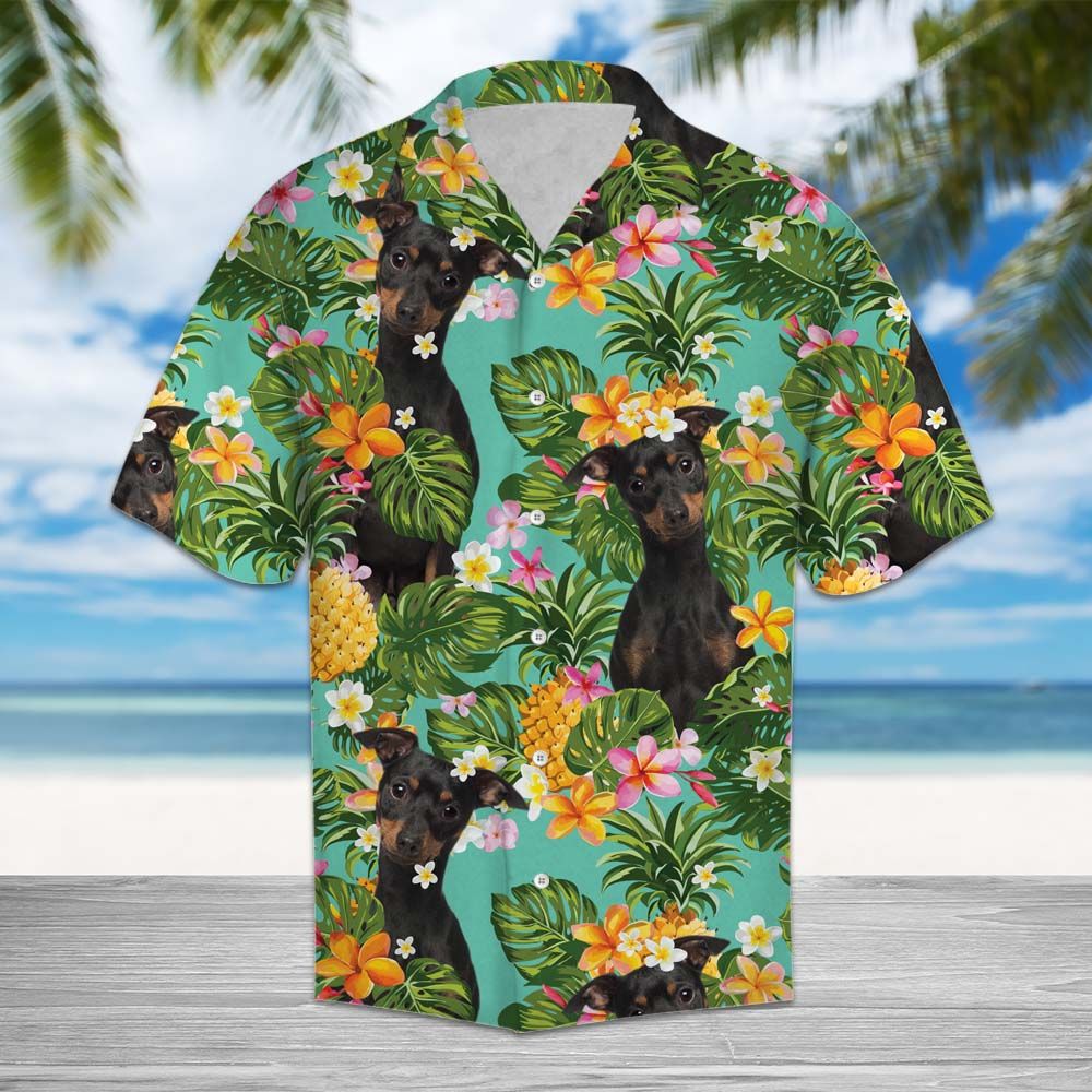 Tropical Pineapple Miniature Pinscher H77042 - Hawaii Shirt