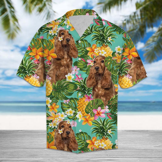 Tropical Pineapple English Cocker Spaniel H77043 - Hawaii Shirt