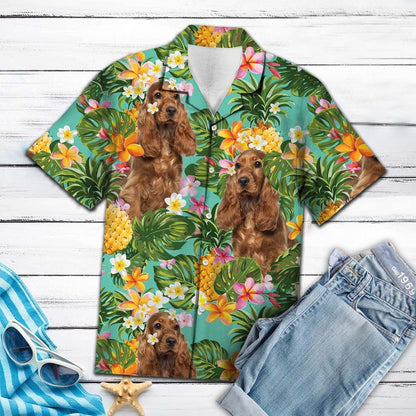 Tropical Pineapple English Cocker Spaniel H77043 - Hawaii Shirt