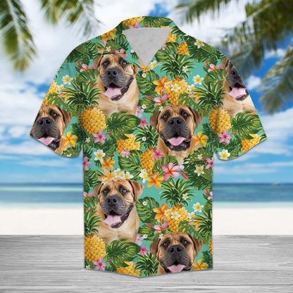 Tropical Pineapple Boerboel H77067 - Hawaii Shirt