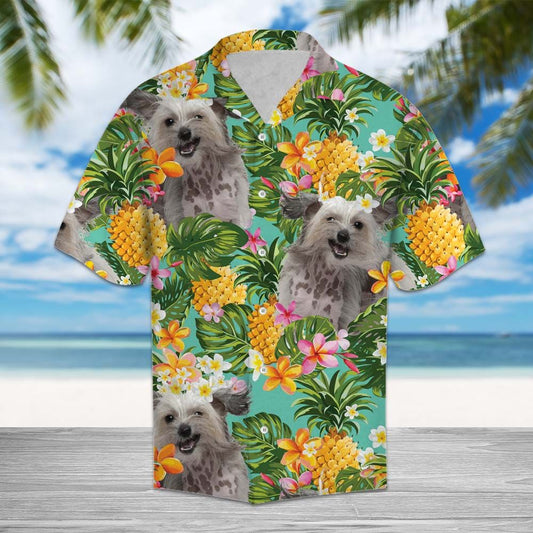 Tropical Pineapple Chinese Crested H77068 - Hawaii Shirt