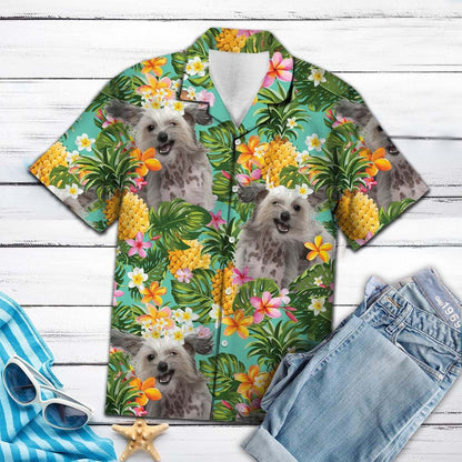 Tropical Pineapple Chinese Crested H77068 - Hawaii Shirt