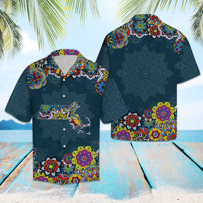 Massachusetts Mandala G5708- Hawaii Shirt