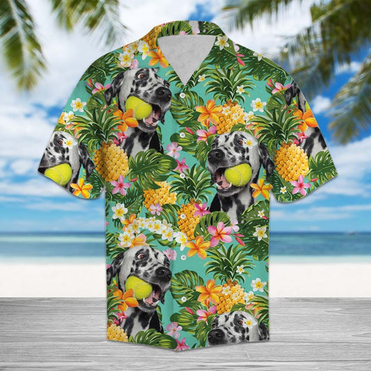 Tropical Pineapple Dalmatian H77070 - Hawaii Shirt
