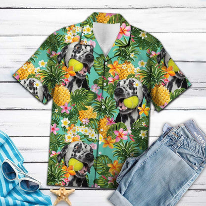 Tropical Pineapple Dalmatian H77070 - Hawaii Shirt