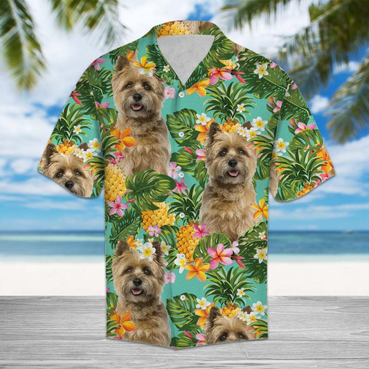 Tropical Pineapple Cairn Terrier H77073 - Hawaii Shirt
