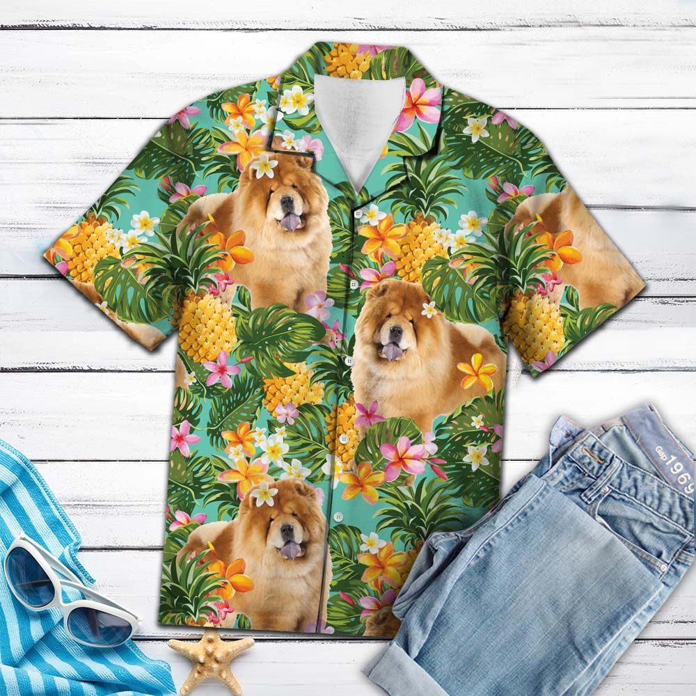 Tropical Pineapple Chow Chow H77074 - Hawaii Shirt