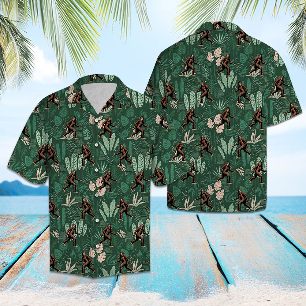 Bigfoot Tropical Palm T0807 - Hawaii Shirt