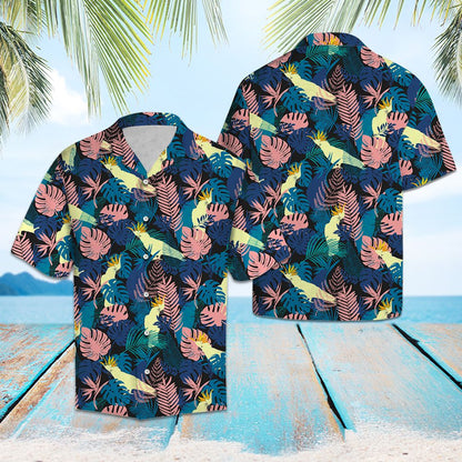 Cockatoo Parrot Palm Leaves T0807 - Hawaii Shirt