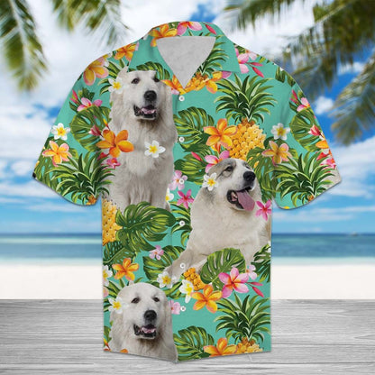 Tropical Pineapple Great Pyrenees H87003 - Hawaii Shirt