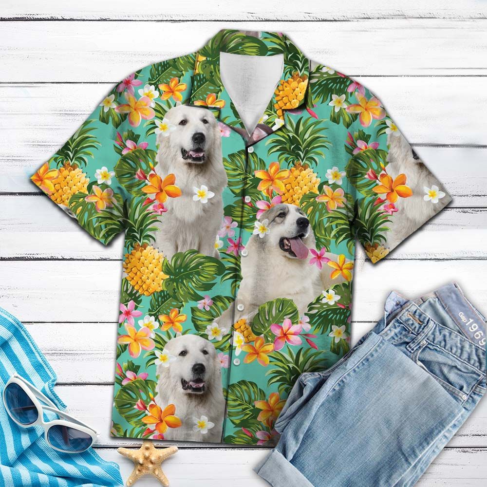 Tropical Pineapple Great Pyrenees H87003 - Hawaii Shirt