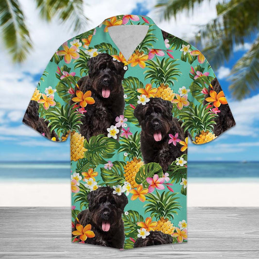 Tropical Pineapple Bouvier des Flandres H87009 - Hawaii Shirt