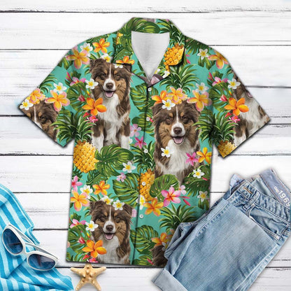 Tropical Pineapple Australian Shepherd H87058 - Hawaii Shirt