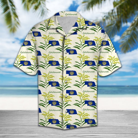 Nebraska Goldenrod H87029 - Hawaii Shirt