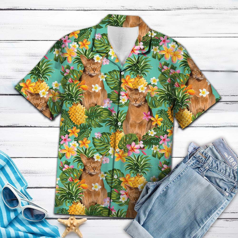 Tropical Pineapple Abyssinian H87063 - Hawaii Shirt