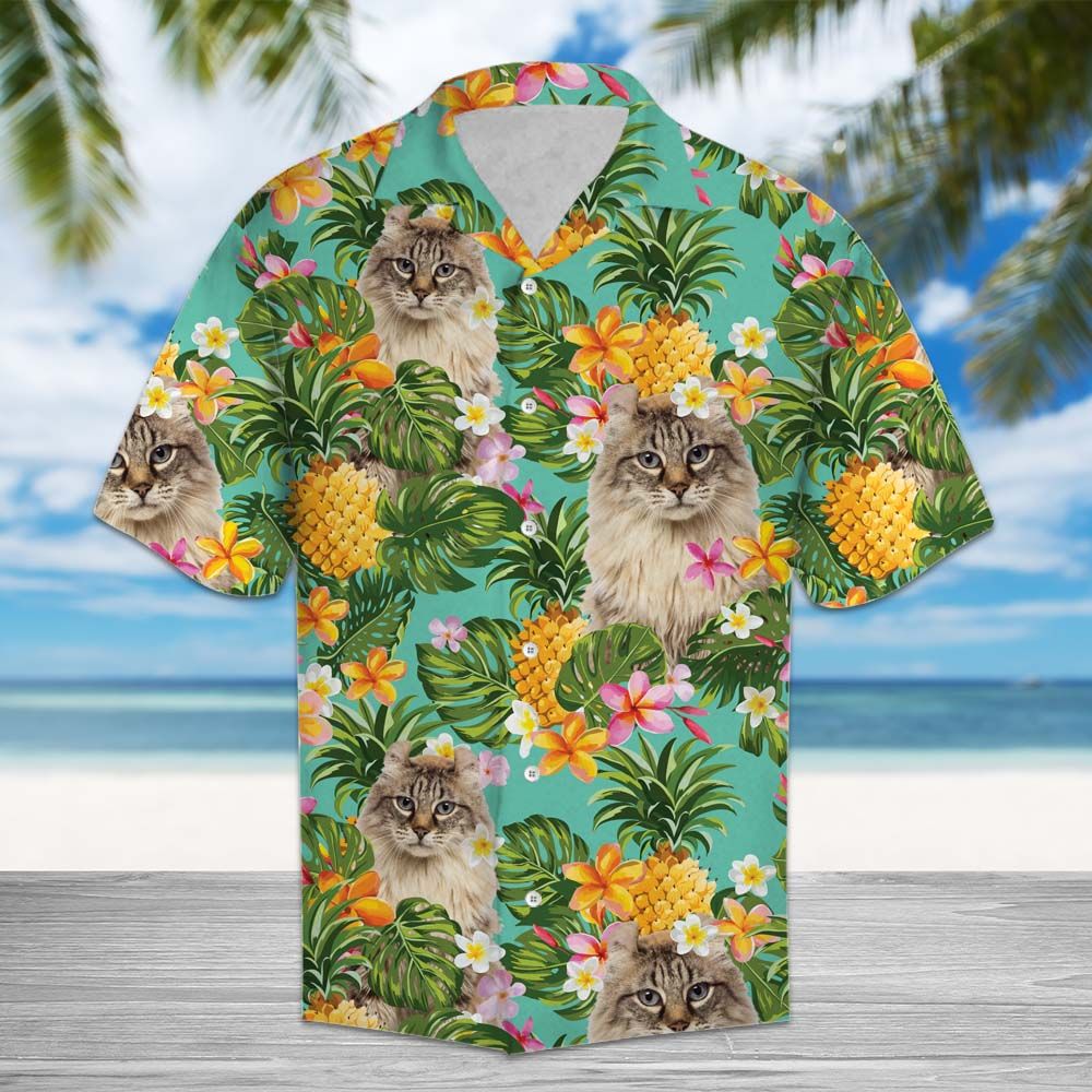 Tropical Pineapple American Curl H87065 - Hawaii Shirt