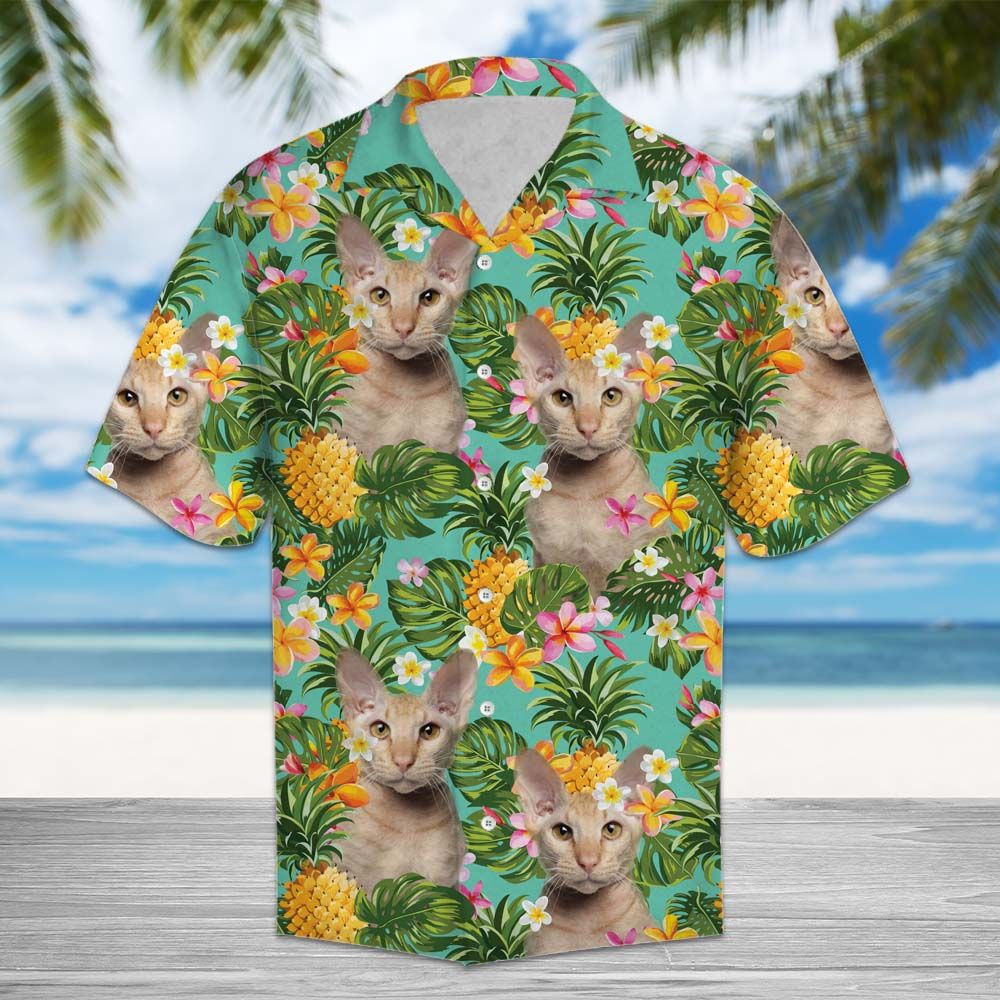 Tropical Pineapple Oriental Shorthair H87068 - Hawaii Shirt