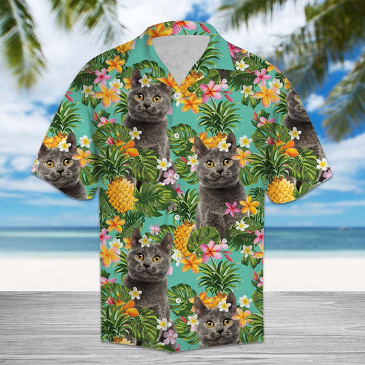 Tropical Pineapple Chartreux H87071 - Hawaii Shirt