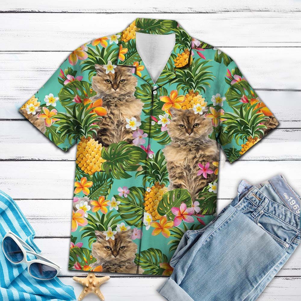 Tropical Pineapple Selkirk Rex H87073 - Hawaii Shirt