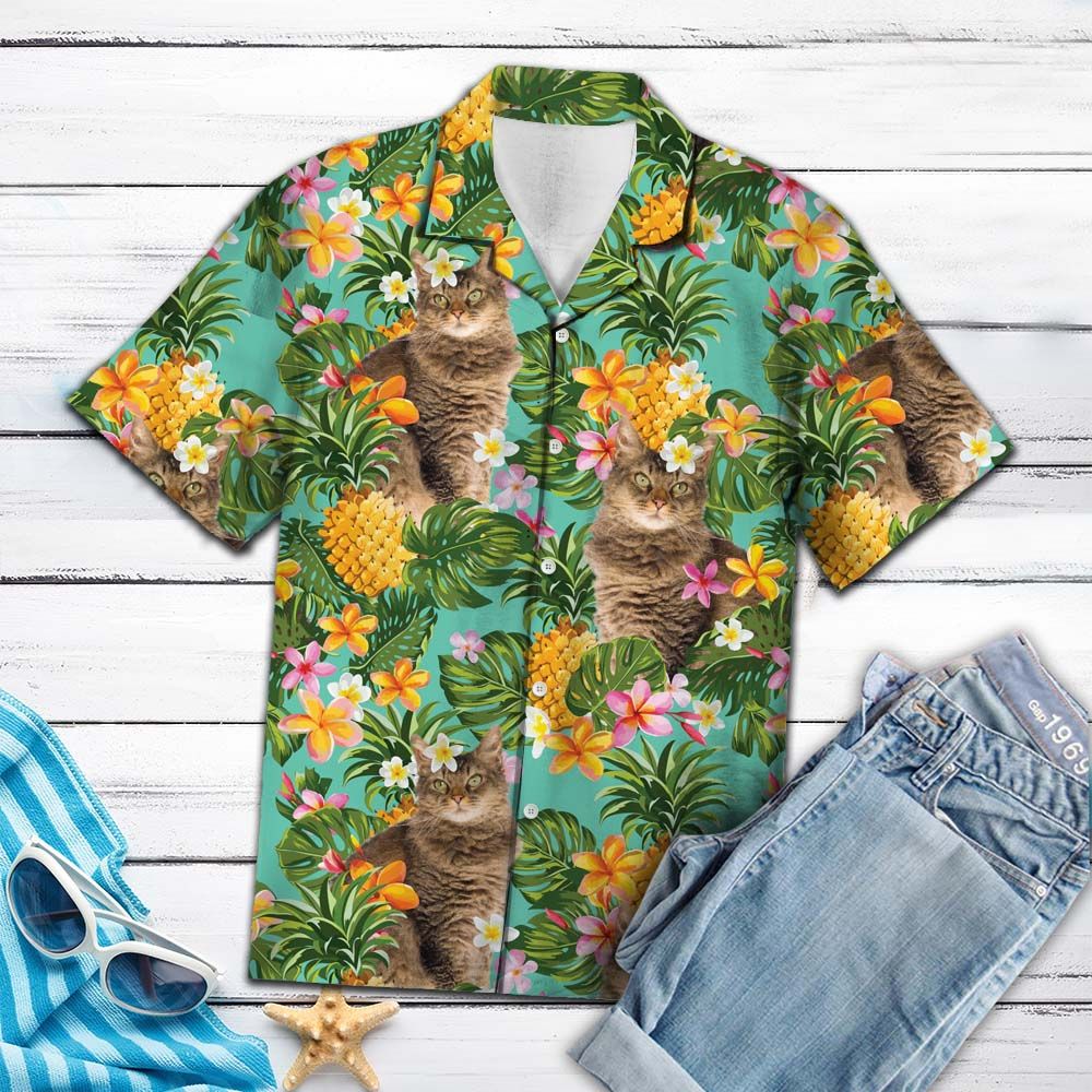 Tropical Pineapple LaPerm H87081 - Hawaii Shirt