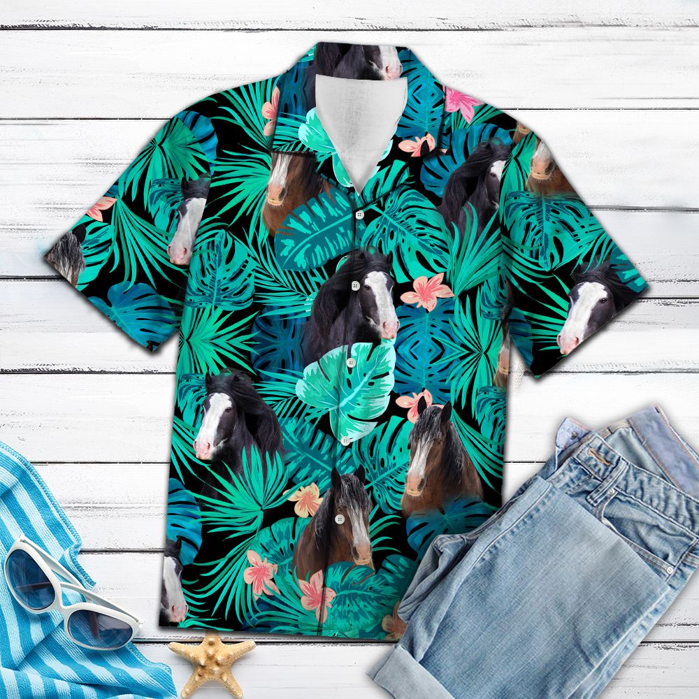 Clydesdale Green Tropical G5709 - Hawaii Shirt