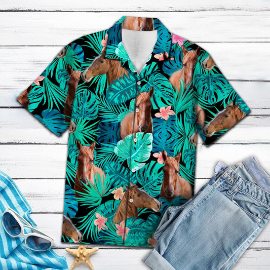 American Saddlebred Green Tropical G5709 - Hawaii Shirt