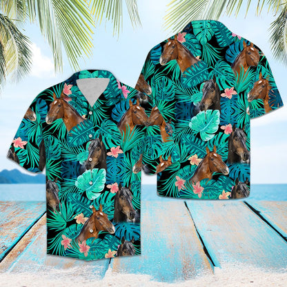 Hanoverian Green Tropical G5709 - Hawaii Shirt