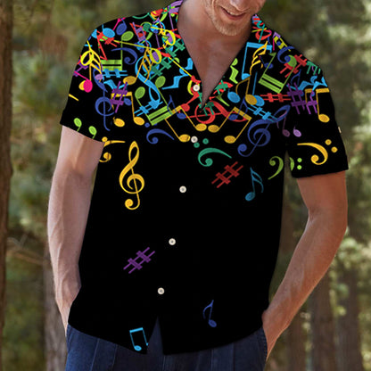 Colorful Music Notes G5709- Hawaii Shirt