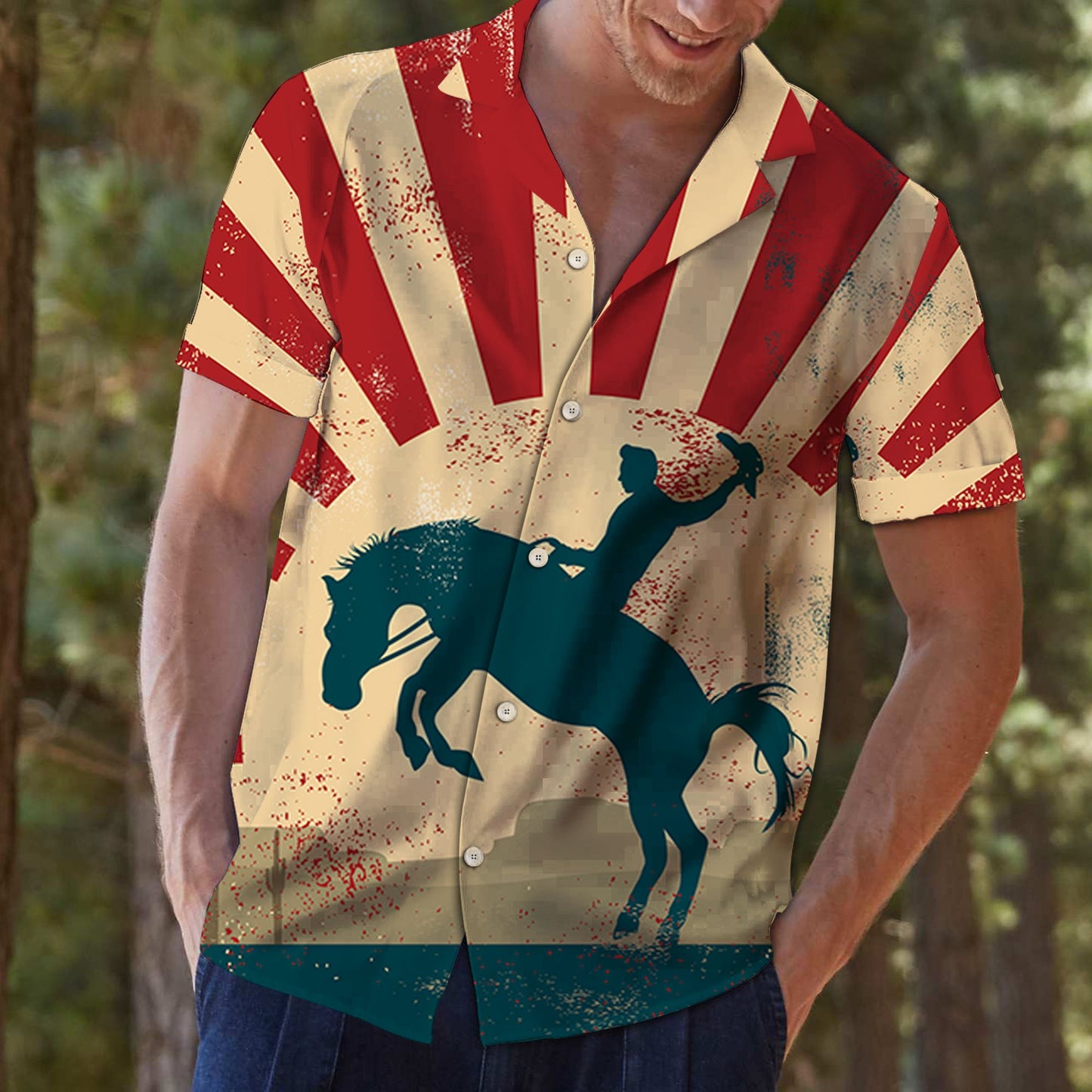 Cowboy Wild Horse G5709 - Hawaii Shirt