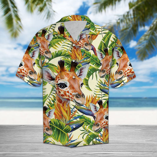 Giraffe Banana Palm D0907 - Hawaii Shirt