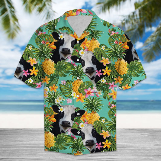 Tropical Pineapple Cow H87095 - Hawaii Shirt